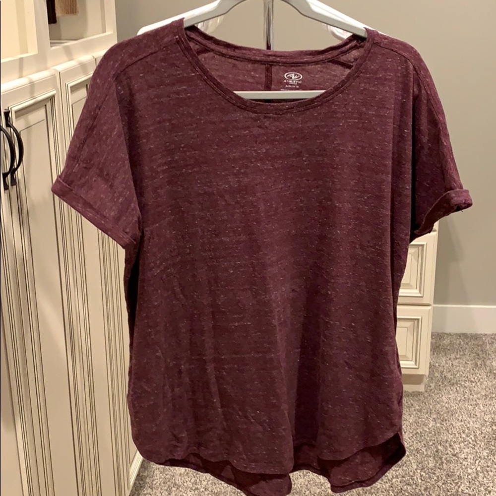 Heather Maroon Athletic Top